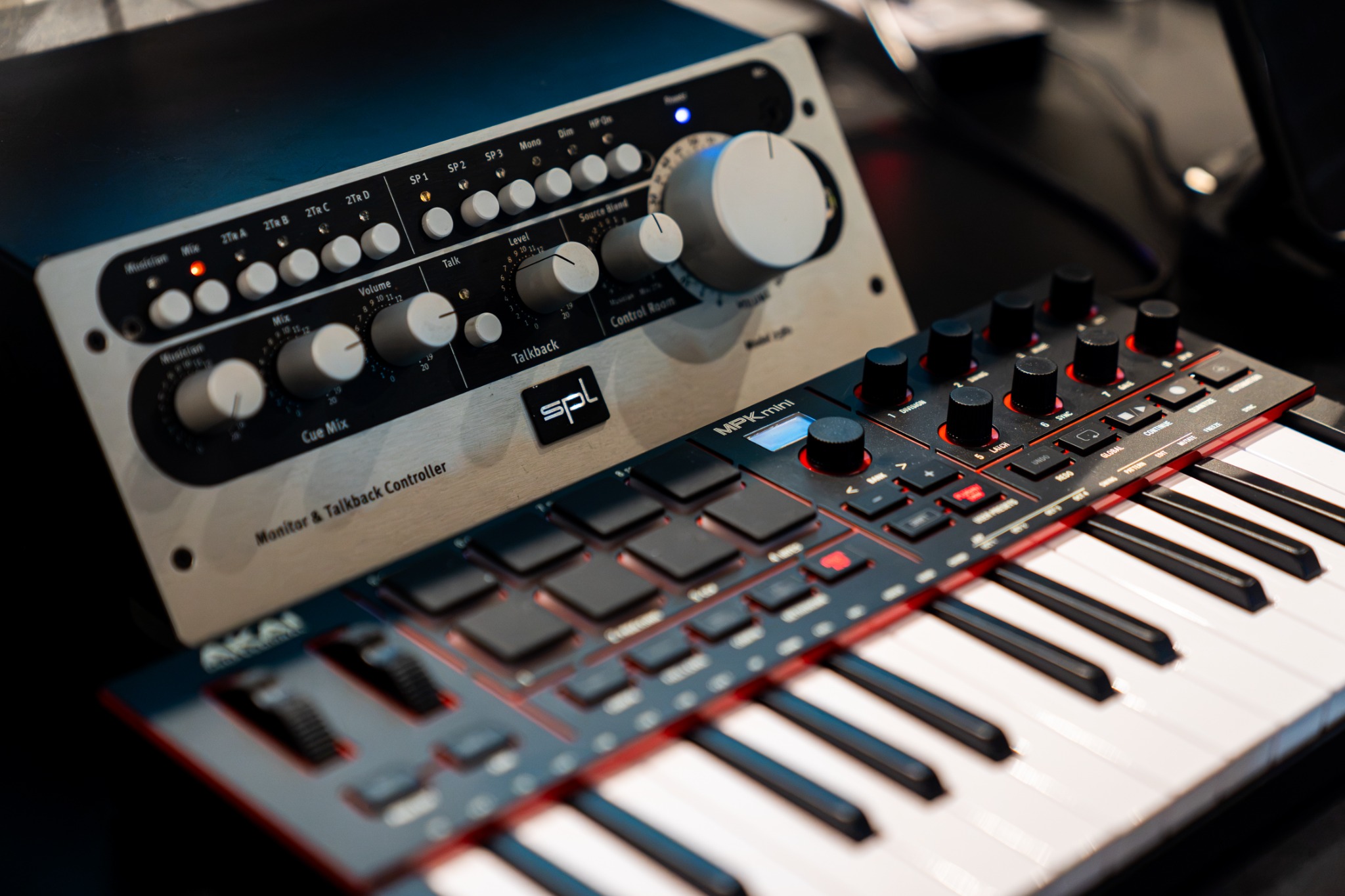 Studio keyboard and monitor controller